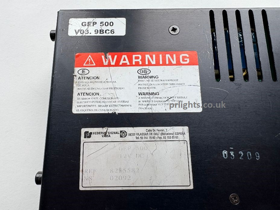 Federal Signal Vama GEP 500 Power Manager 8235582