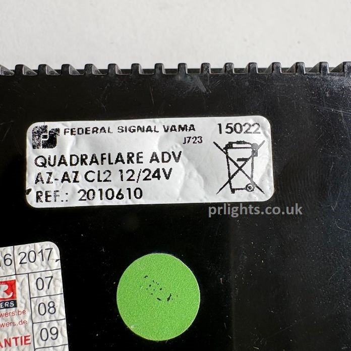 Federal Signal Vama Rauwers QuadraFlare Advanced Blue Flashing LED Light Head 2010610