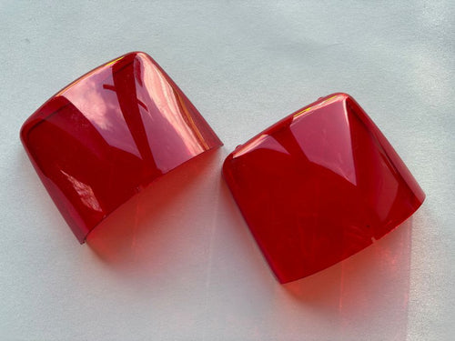 Federal Signal Vector Vision Viewpoint Lightbar Pod Lens Inserts Red Front View