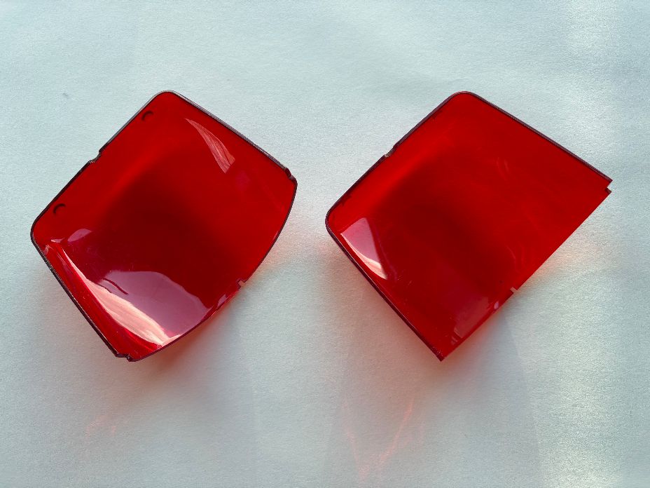 Federal Signal Vector Vision Viewpoint Lightbar Pod Lens Inserts Red Rear View