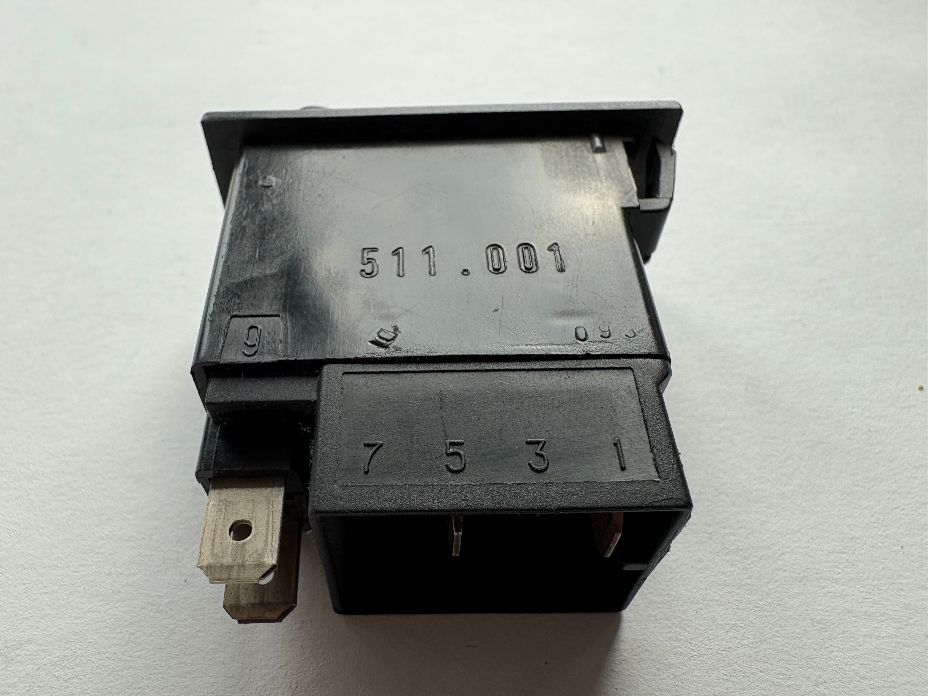 SWF / Britax 511.001 Illuminated Off/On Rocker Switch - Beacons - Blue