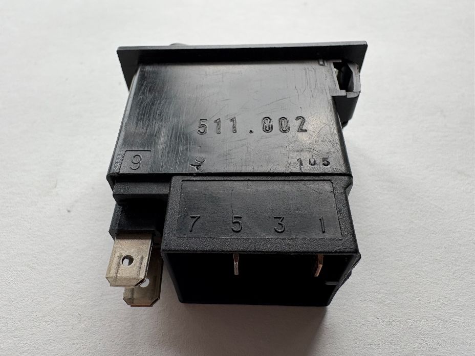 SWF / Britax 511.002 Illuminated On/On Rocker Switch - Fans
