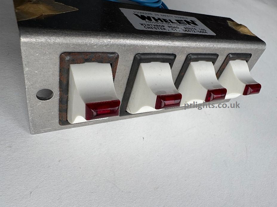 Vintage Whelen Illuminated Carling Switch Panel